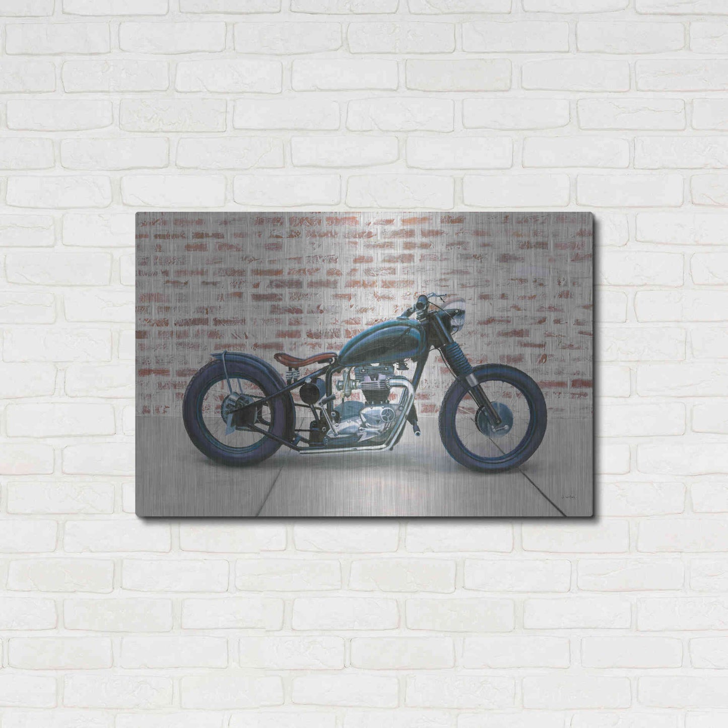 Luxe Metal Art 'Lets Roll I' by James Wiens, Metal Wall Art,36x24