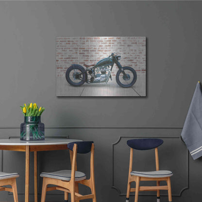 Luxe Metal Art 'Lets Roll I' by James Wiens, Metal Wall Art,36x24