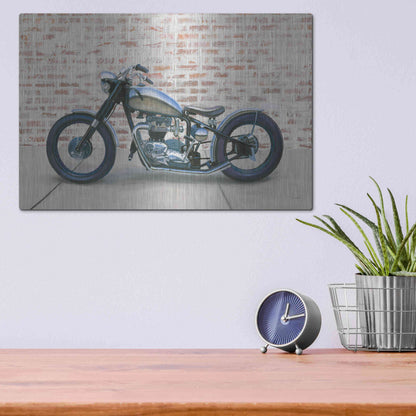 Luxe Metal Art 'Lets Roll II' by James Wiens, Metal Wall Art,16x12