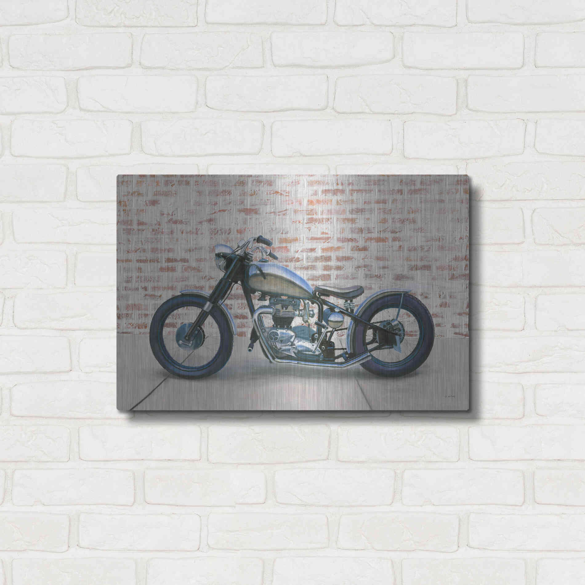 Luxe Metal Art 'Lets Roll II' by James Wiens, Metal Wall Art,24x16
