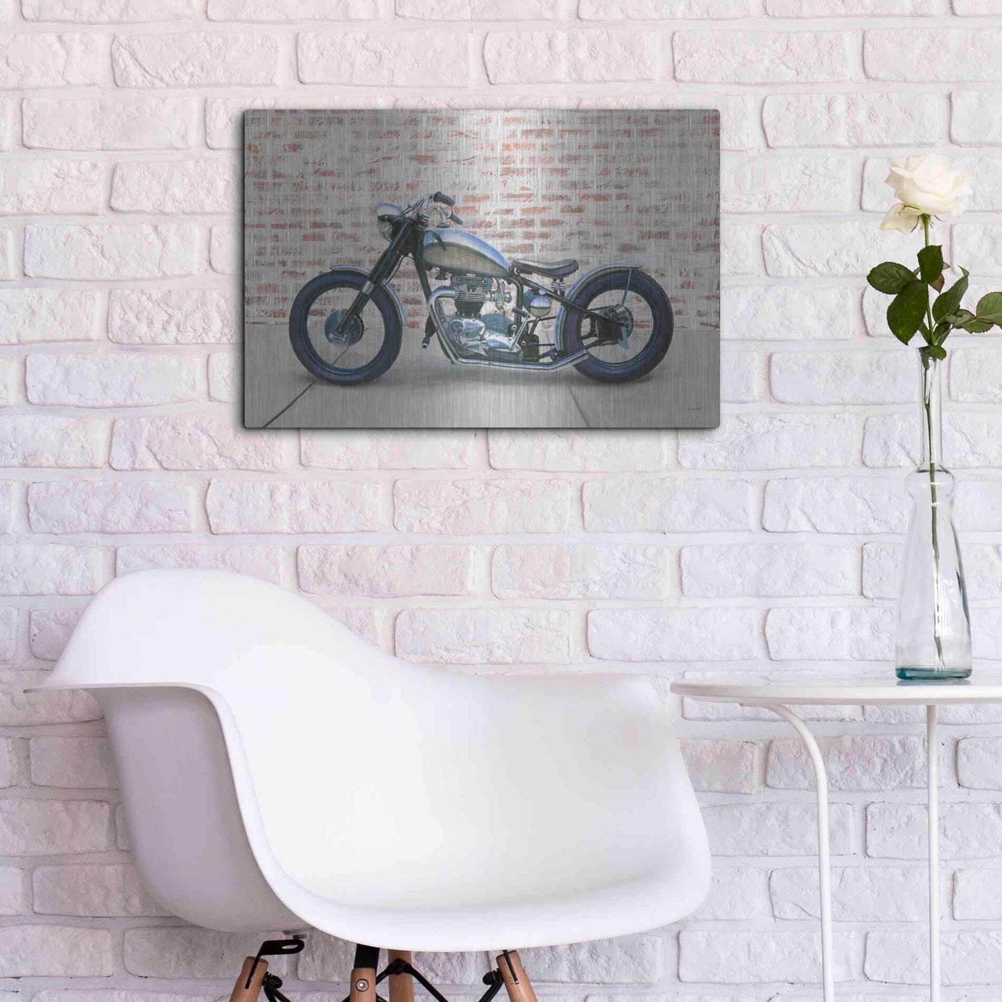 Luxe Metal Art 'Lets Roll II' by James Wiens, Metal Wall Art,24x16