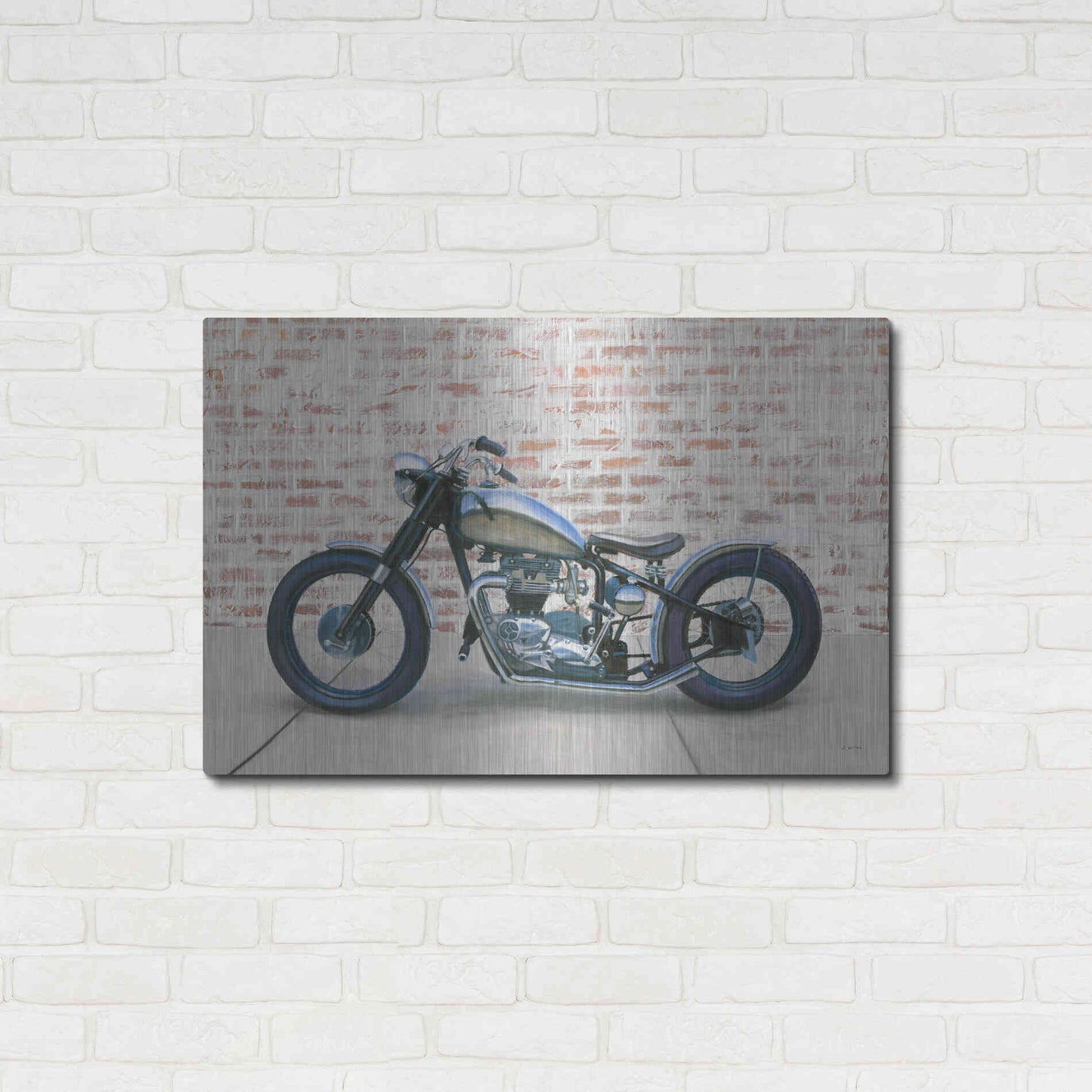 Luxe Metal Art 'Lets Roll II' by James Wiens, Metal Wall Art,36x24