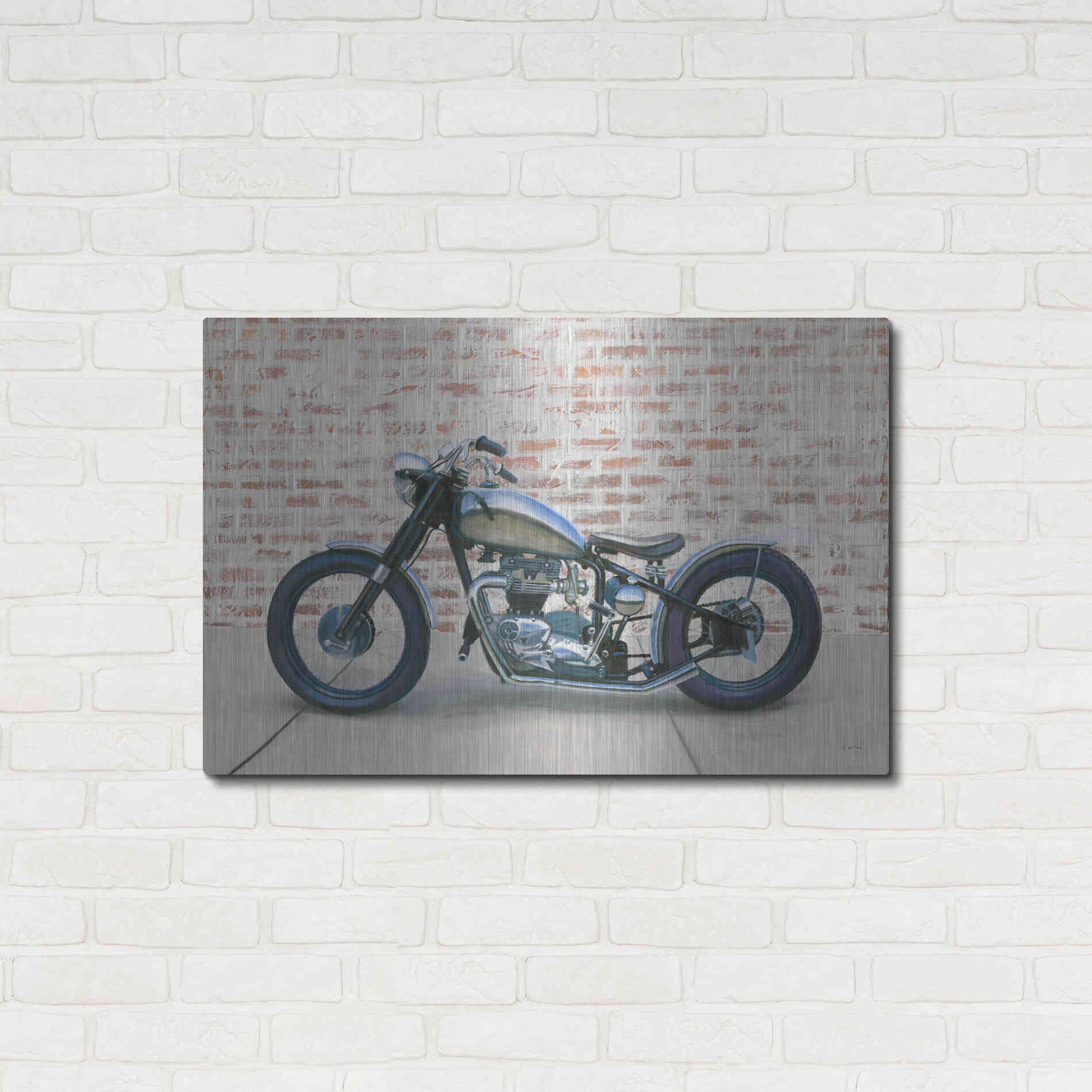 Luxe Metal Art 'Lets Roll II' by James Wiens, Metal Wall Art,36x24