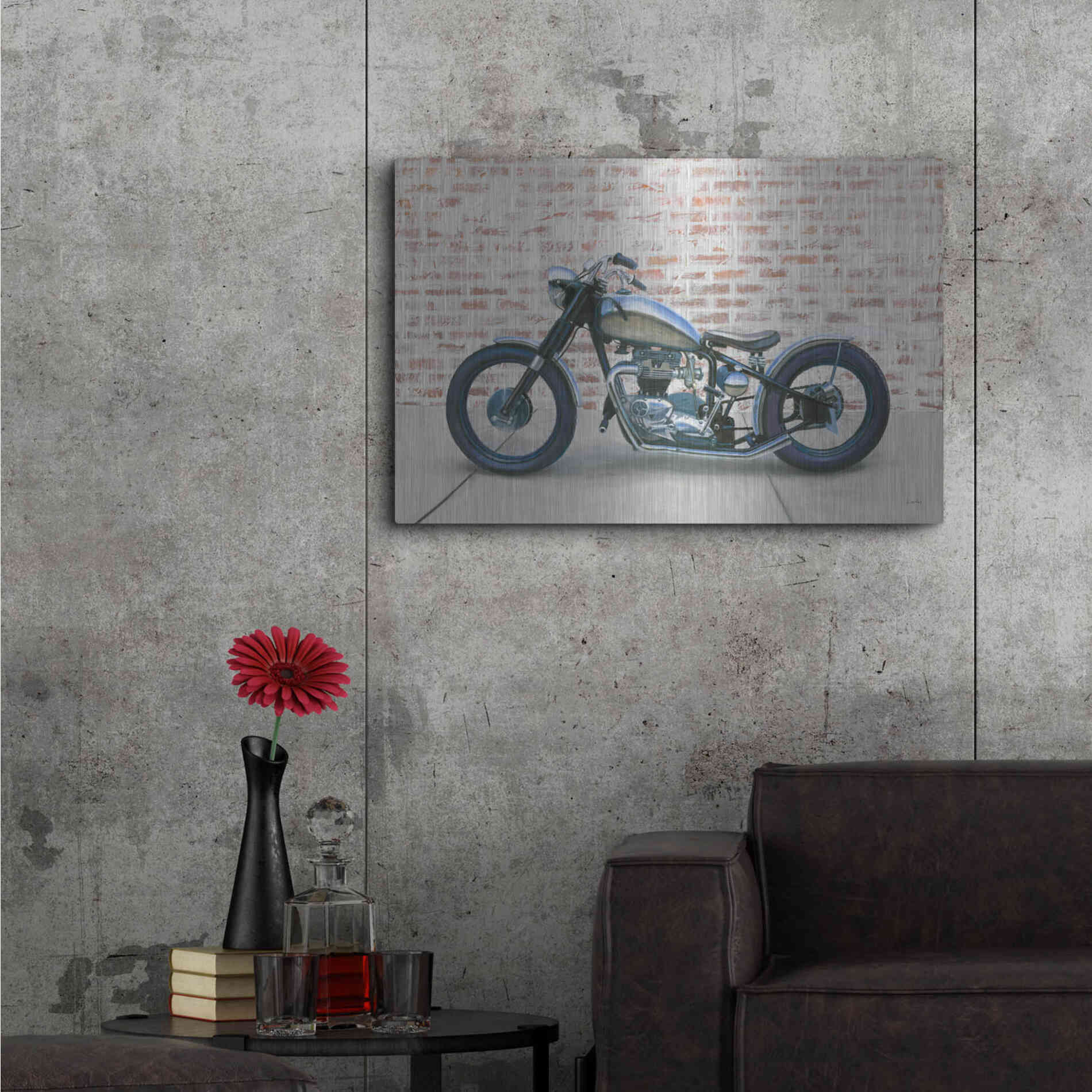 Luxe Metal Art 'Lets Roll II' by James Wiens, Metal Wall Art,36x24