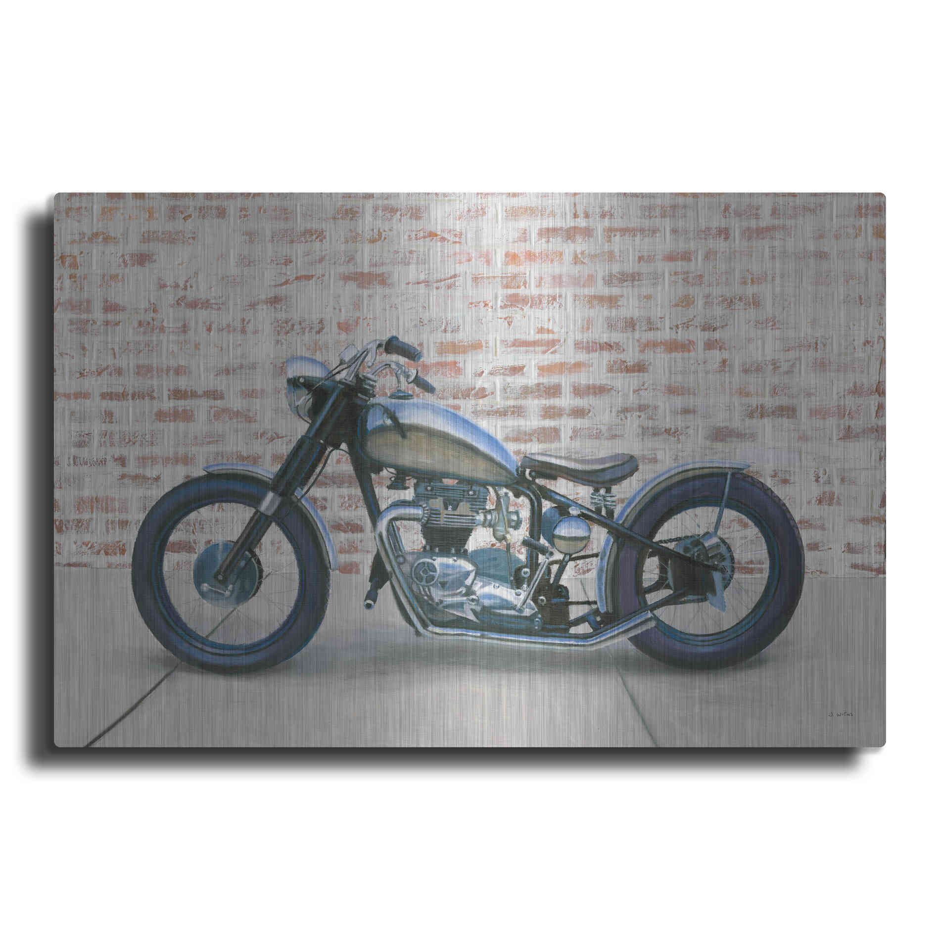 Luxe Metal Art 'Lets Roll II' by James Wiens, Metal Wall Art