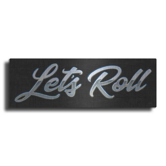 Luxe Metal Art 'Lets Roll III' by James Wiens, Metal Wall Art