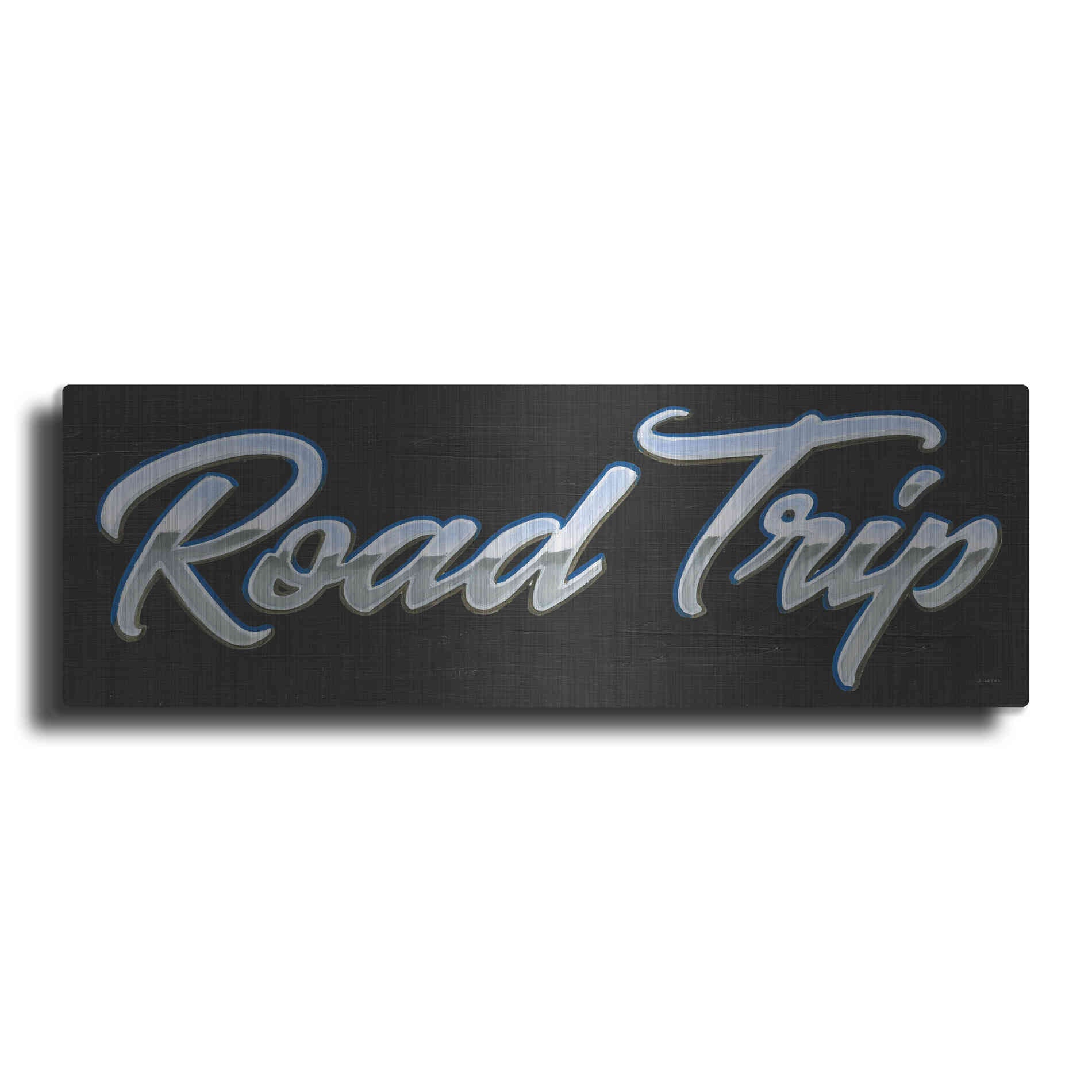 Luxe Metal Art 'Lets Roll IV' by James Wiens, Metal Wall Art