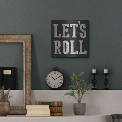 Luxe Metal Art 'Lets Roll V' by James Wiens, Metal Wall Art,12x12