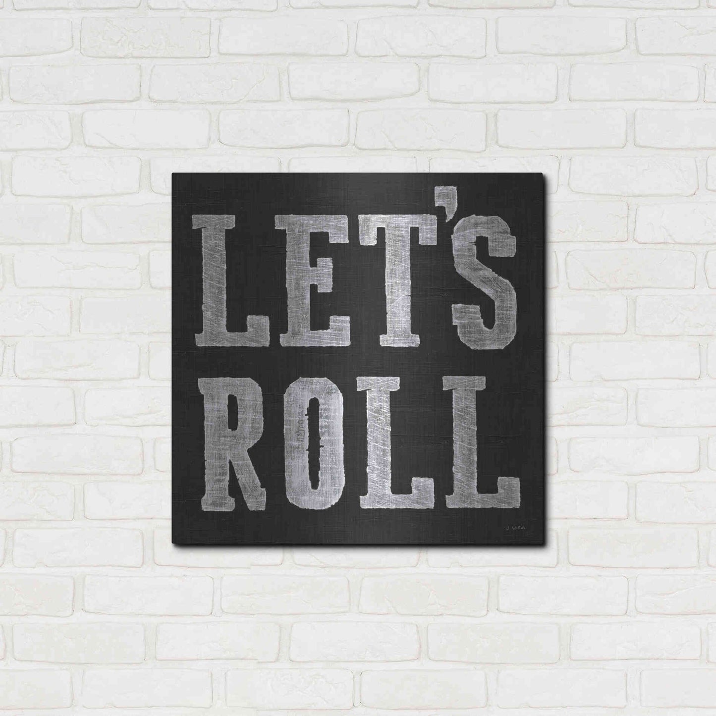 Luxe Metal Art 'Lets Roll V' by James Wiens, Metal Wall Art,24x24