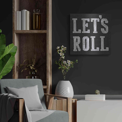 Luxe Metal Art 'Lets Roll V' by James Wiens, Metal Wall Art,24x24