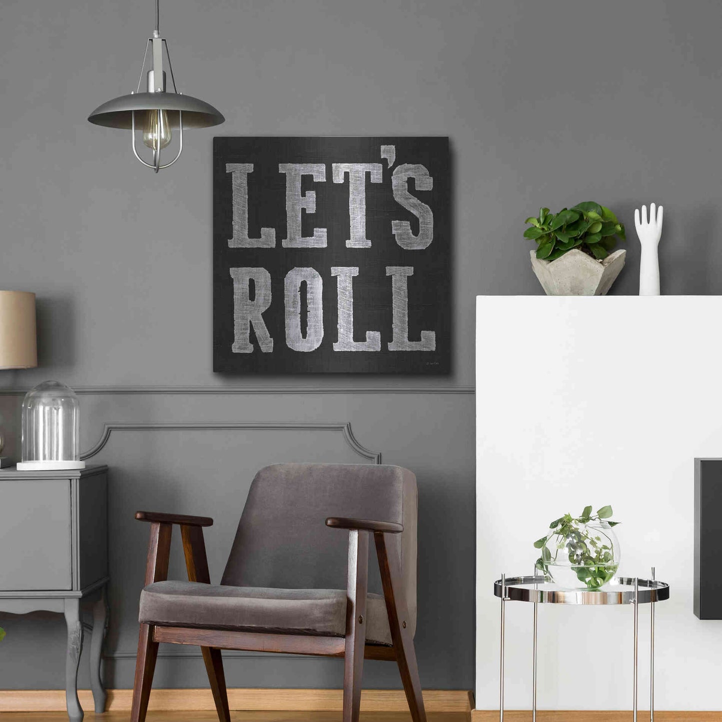Luxe Metal Art 'Lets Roll V' by James Wiens, Metal Wall Art,24x24