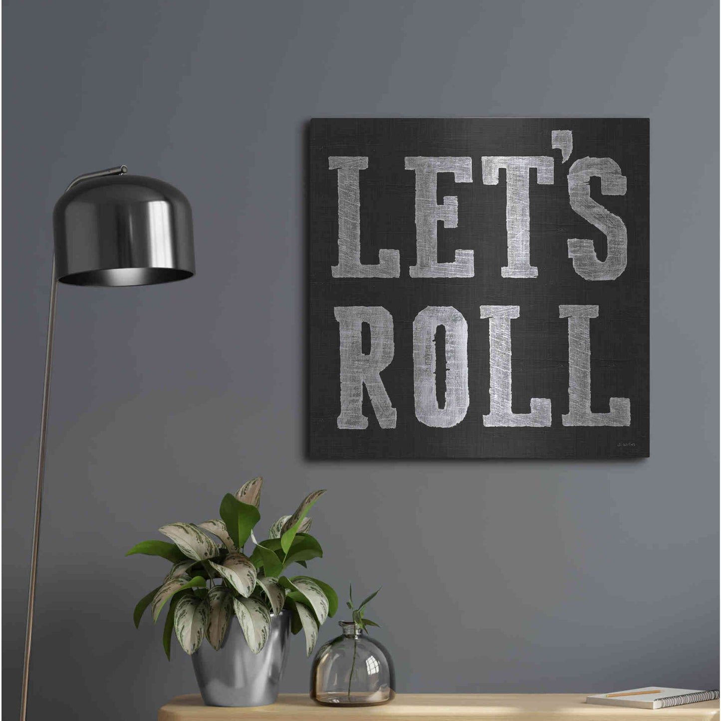Luxe Metal Art 'Lets Roll V' by James Wiens, Metal Wall Art,24x24