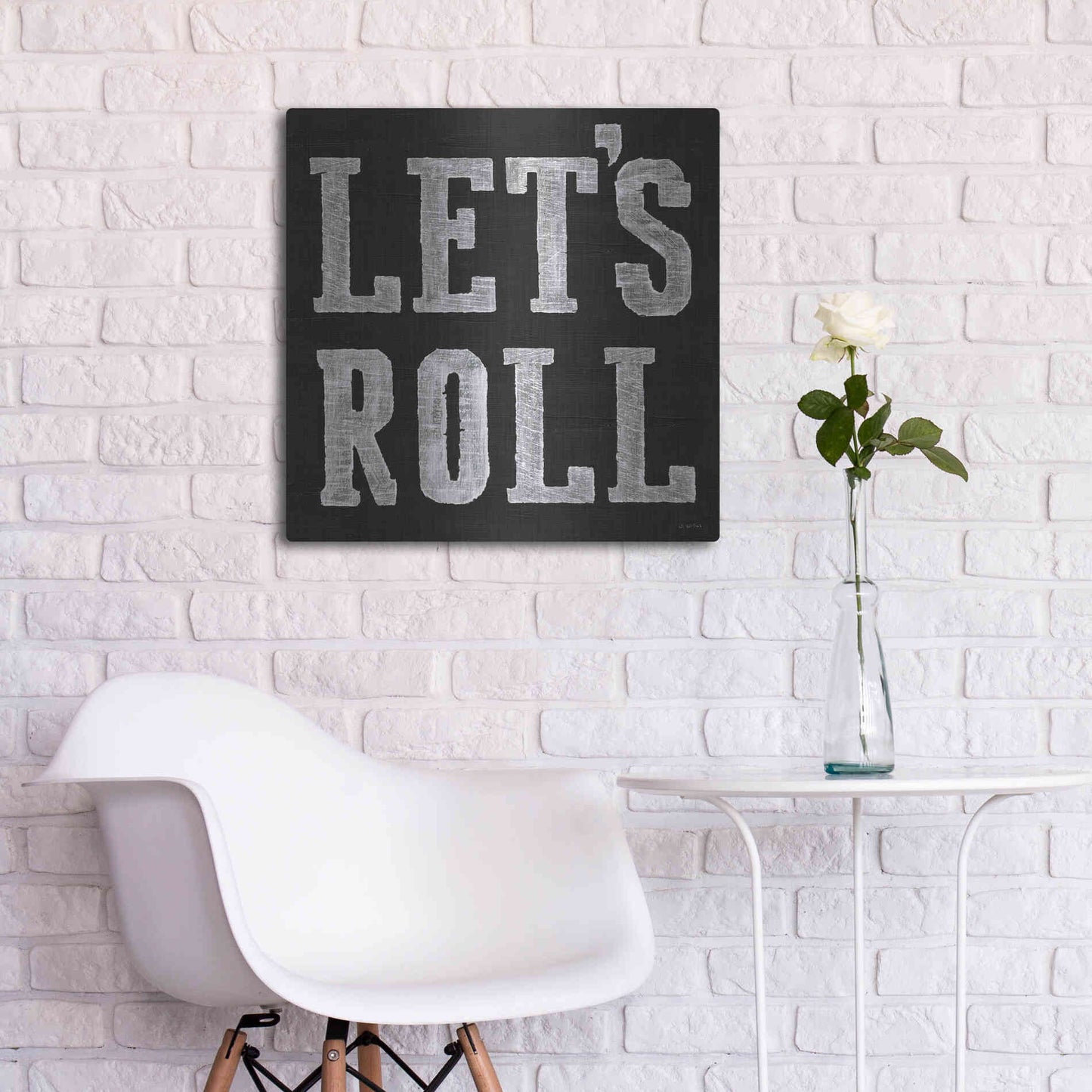 Luxe Metal Art 'Lets Roll V' by James Wiens, Metal Wall Art,24x24