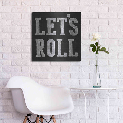 Luxe Metal Art 'Lets Roll V' by James Wiens, Metal Wall Art,24x24