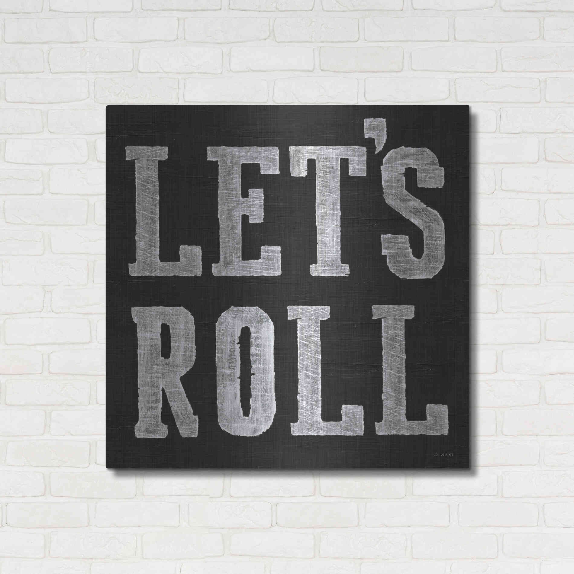 Luxe Metal Art 'Lets Roll V' by James Wiens, Metal Wall Art,36x36