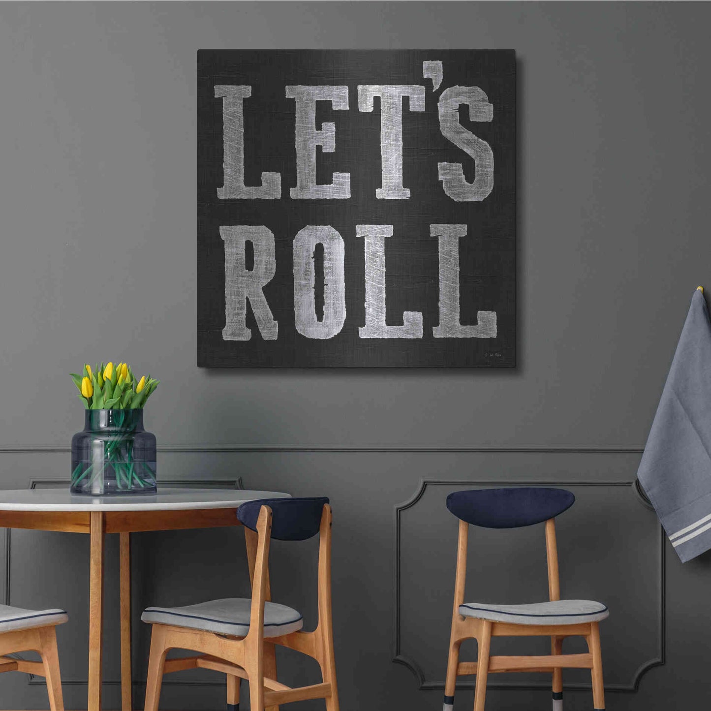 Luxe Metal Art 'Lets Roll V' by James Wiens, Metal Wall Art,36x36