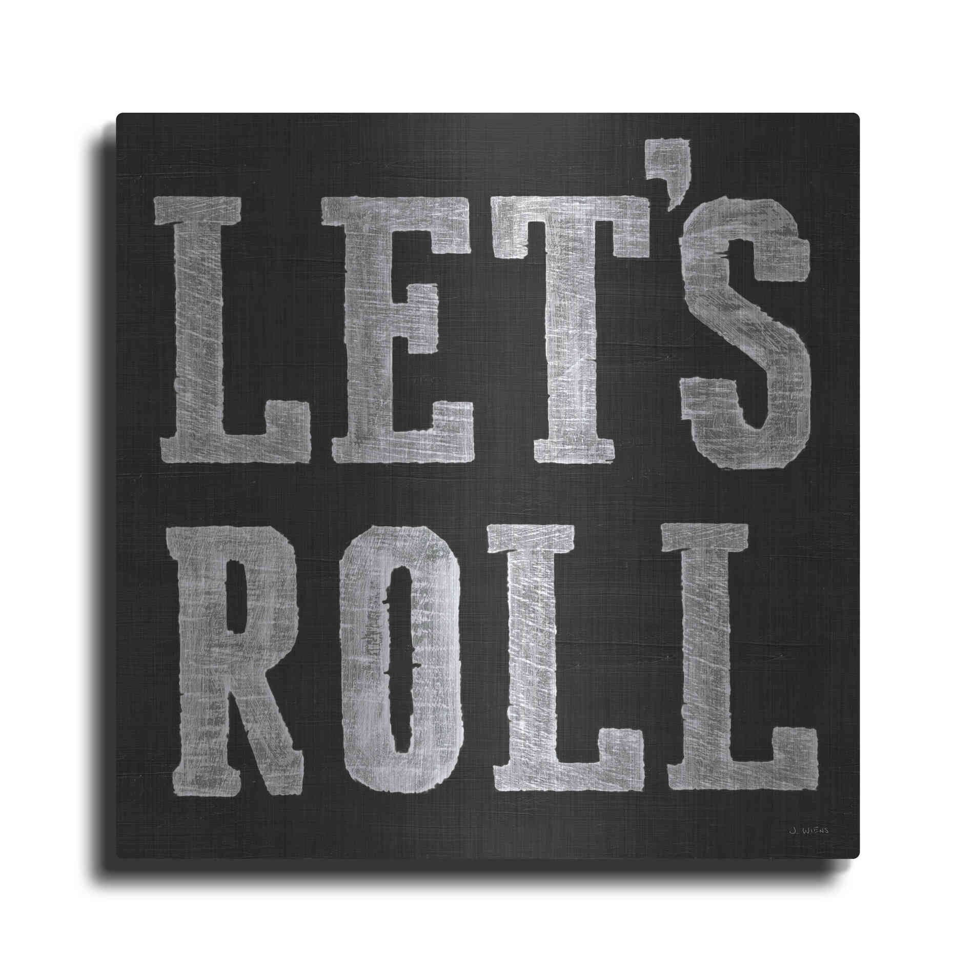 Luxe Metal Art 'Lets Roll V' by James Wiens, Metal Wall Art