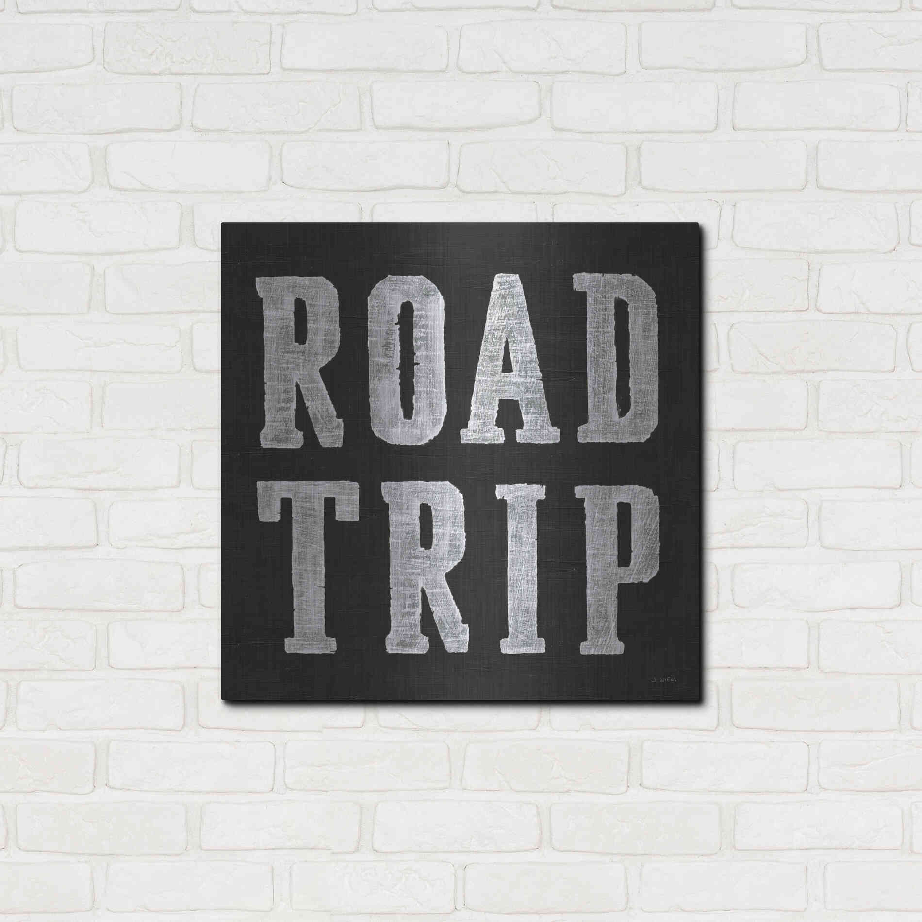 Luxe Metal Art 'Lets Roll VI' by James Wiens, Metal Wall Art,24x24