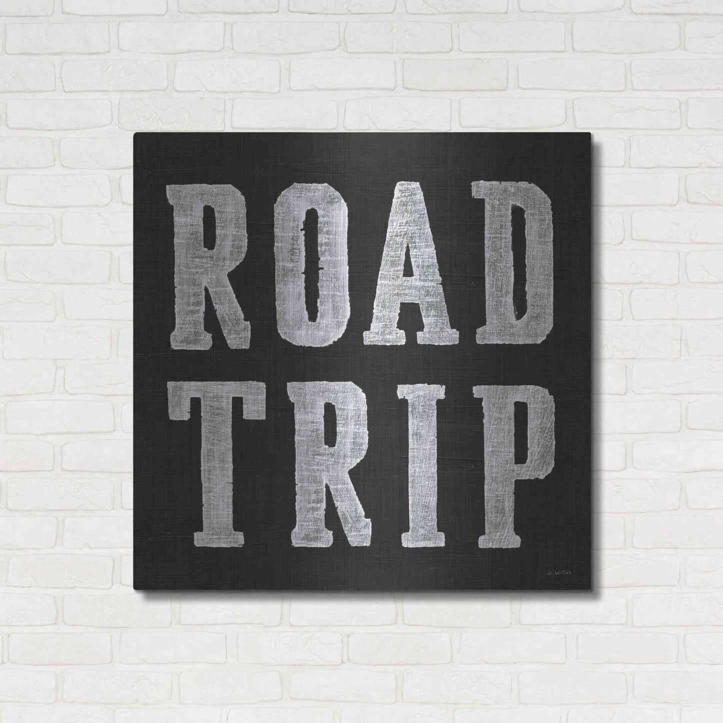 Luxe Metal Art 'Lets Roll VI' by James Wiens, Metal Wall Art,36x36