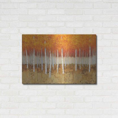 Luxe Metal Art 'Autumn Birches' by James Wiens, Metal Wall Art,36x24