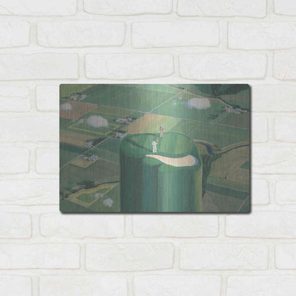 Luxe Metal Art 'Tee it Up' by James Wiens, Metal Wall Art,16x12