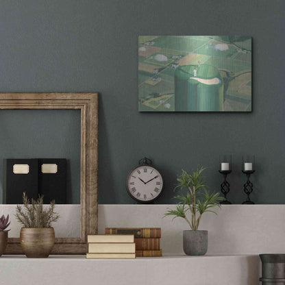 Luxe Metal Art 'Tee it Up' by James Wiens, Metal Wall Art,16x12