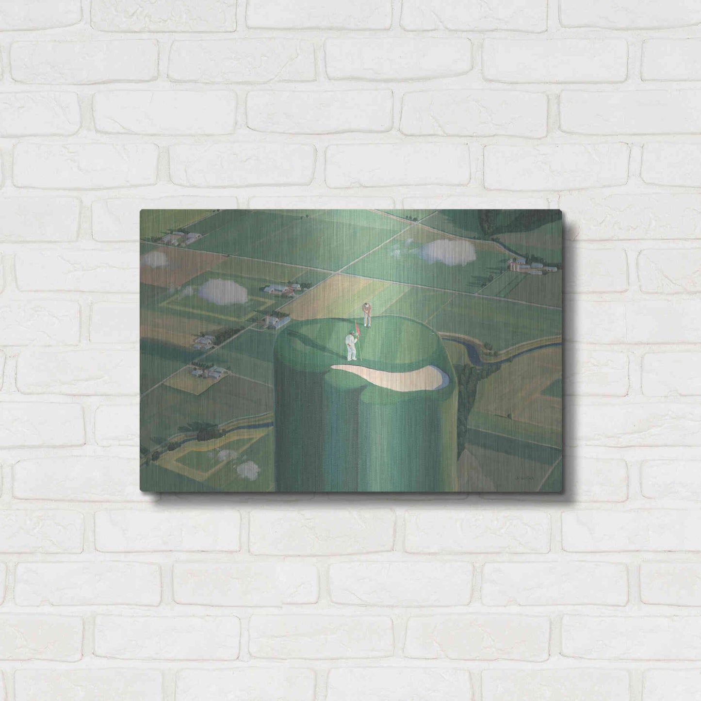 Luxe Metal Art 'Tee it Up' by James Wiens, Metal Wall Art,24x16