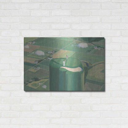 Luxe Metal Art 'Tee it Up' by James Wiens, Metal Wall Art,36x24