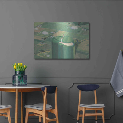 Luxe Metal Art 'Tee it Up' by James Wiens, Metal Wall Art,36x24