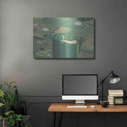 Luxe Metal Art 'Tee it Up' by James Wiens, Metal Wall Art,36x24