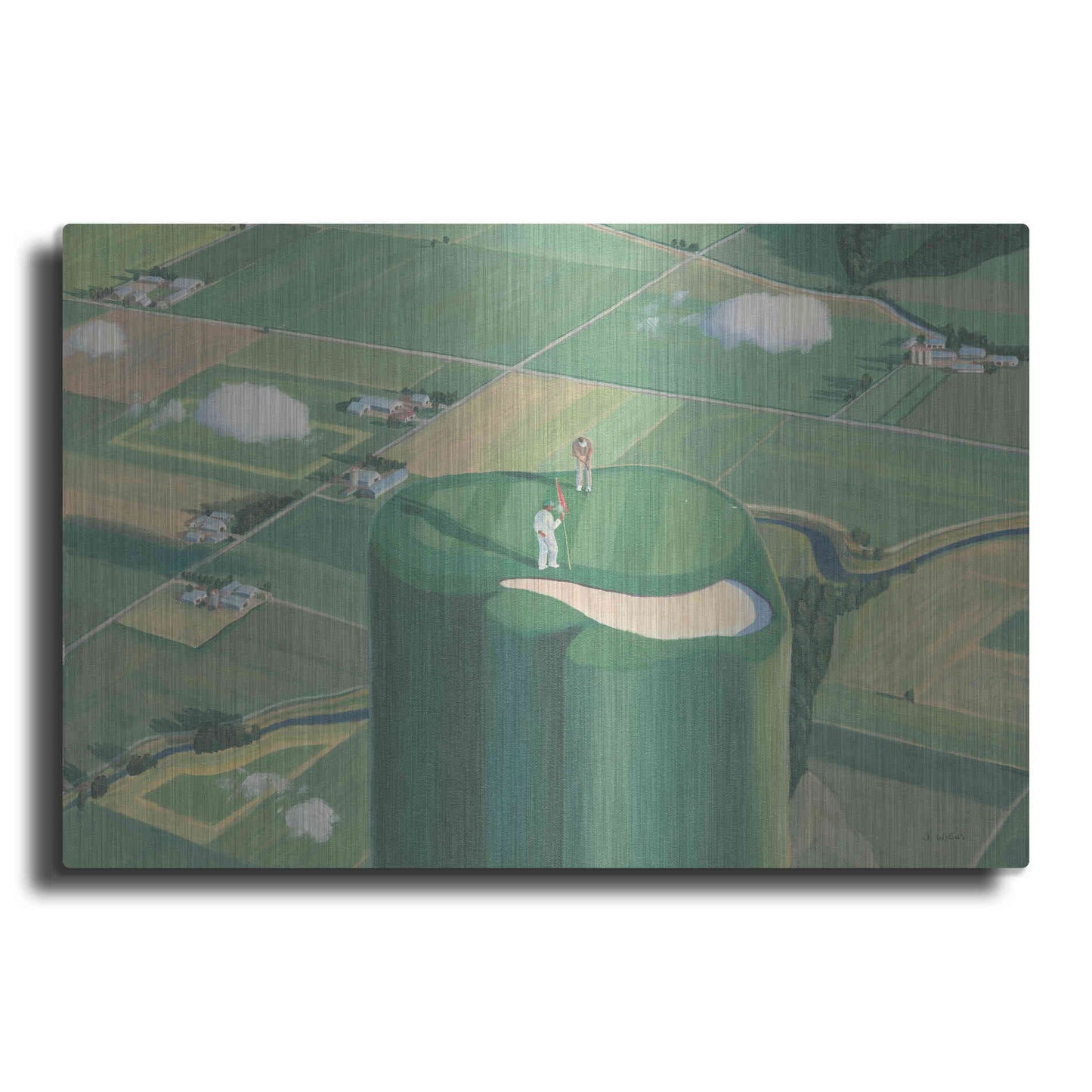 Luxe Metal Art 'Tee it Up' by James Wiens, Metal Wall Art