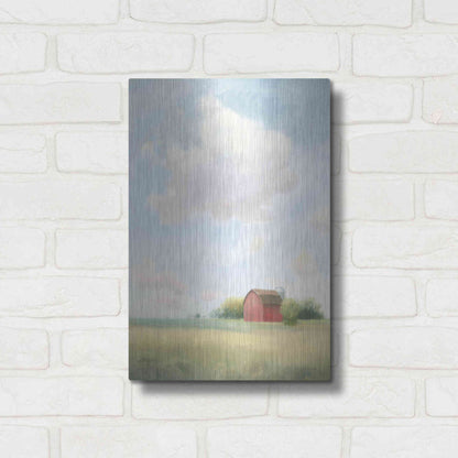 Luxe Metal Art 'Pleasant Pastures' by James Wiens, Metal Wall Art,12x16