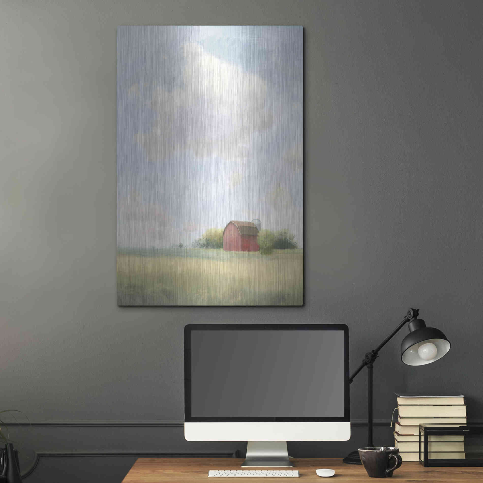 Luxe Metal Art 'Pleasant Pastures' by James Wiens, Metal Wall Art,24x36