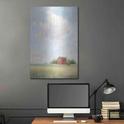 Luxe Metal Art 'Pleasant Pastures' by James Wiens, Metal Wall Art,24x36