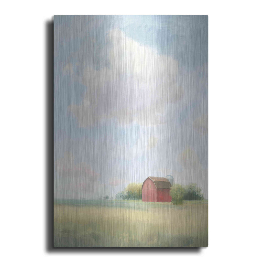 Luxe Metal Art 'Pleasant Pastures' by James Wiens, Metal Wall Art
