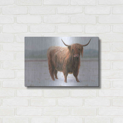 Luxe Metal Art 'King of the Highland Fields' by James Wiens, Metal Wall Art,24x16