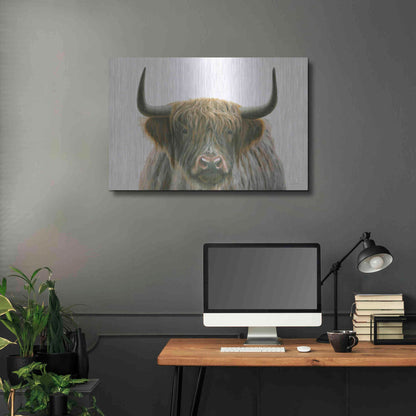 Luxe Metal Art 'Highlander' by James Wiens, Metal Wall Art,36x24