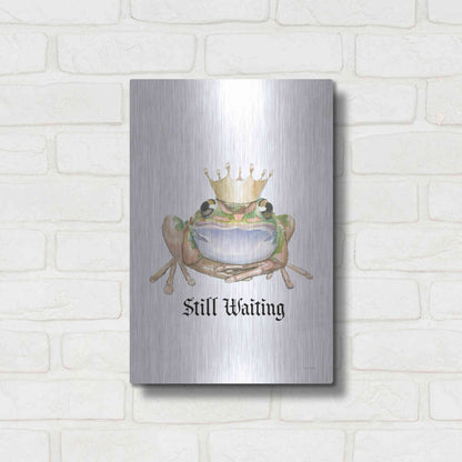 Luxe Metal Art 'Still Waiting' by James Wiens, Metal Wall Art,12x16