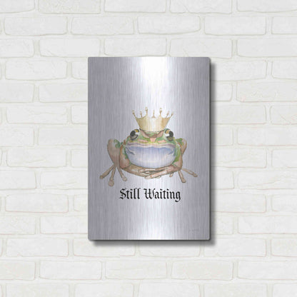 Luxe Metal Art 'Still Waiting' by James Wiens, Metal Wall Art,16x24