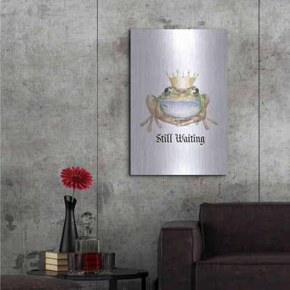 Luxe Metal Art 'Still Waiting' by James Wiens, Metal Wall Art,24x36