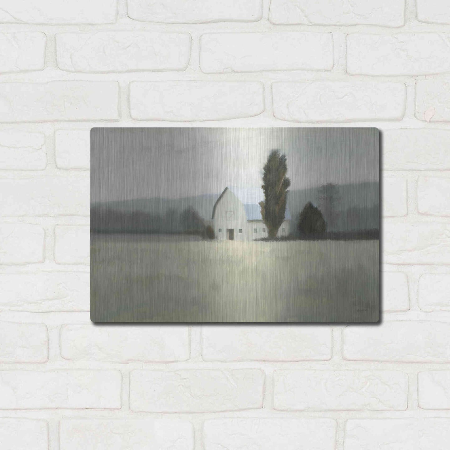 Luxe Metal Art 'Quiet Valley' by James Wiens, Metal Wall Art,16x12