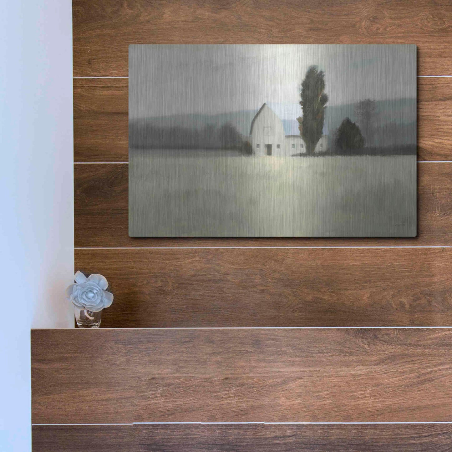 Luxe Metal Art 'Quiet Valley' by James Wiens, Metal Wall Art,16x12