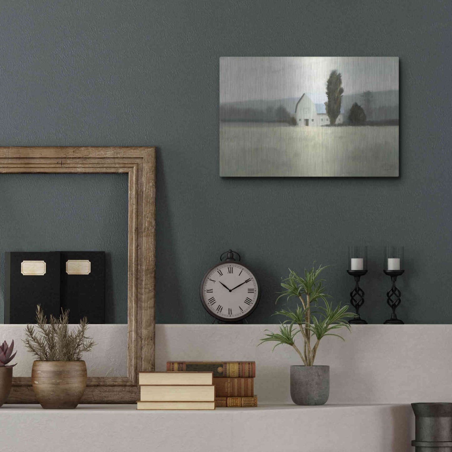 Luxe Metal Art 'Quiet Valley' by James Wiens, Metal Wall Art,16x12