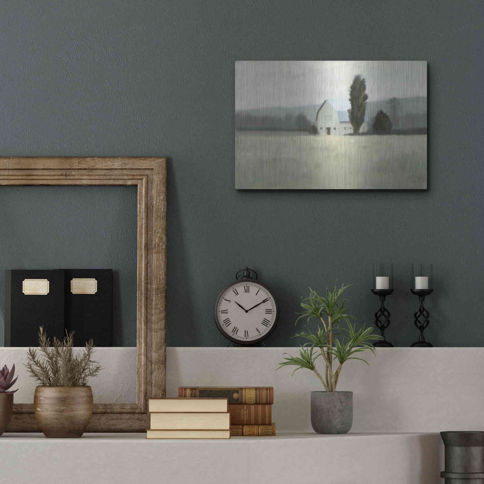 Luxe Metal Art 'Quiet Valley' by James Wiens, Metal Wall Art,16x12