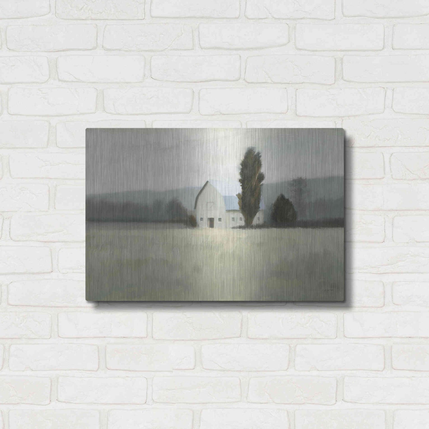 Luxe Metal Art 'Quiet Valley' by James Wiens, Metal Wall Art,24x16