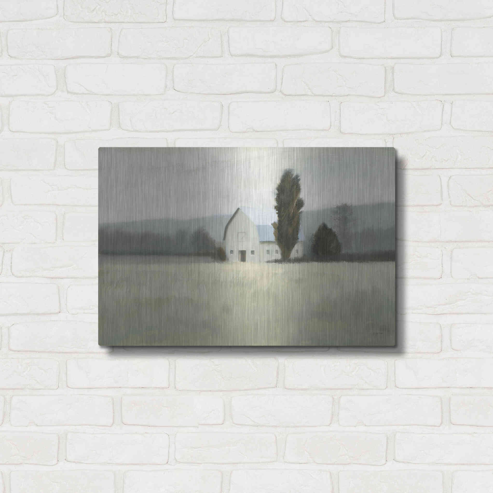 Luxe Metal Art 'Quiet Valley' by James Wiens, Metal Wall Art,24x16