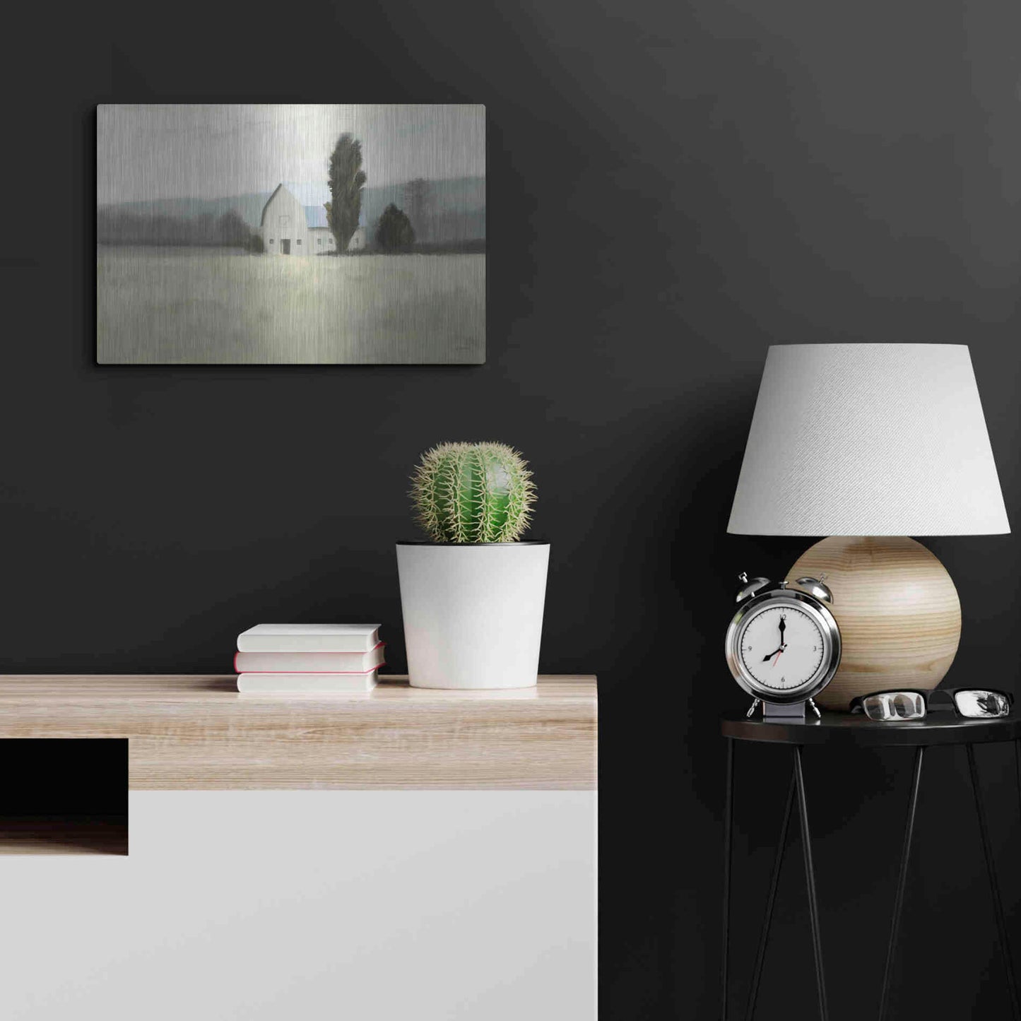 Luxe Metal Art 'Quiet Valley' by James Wiens, Metal Wall Art,24x16