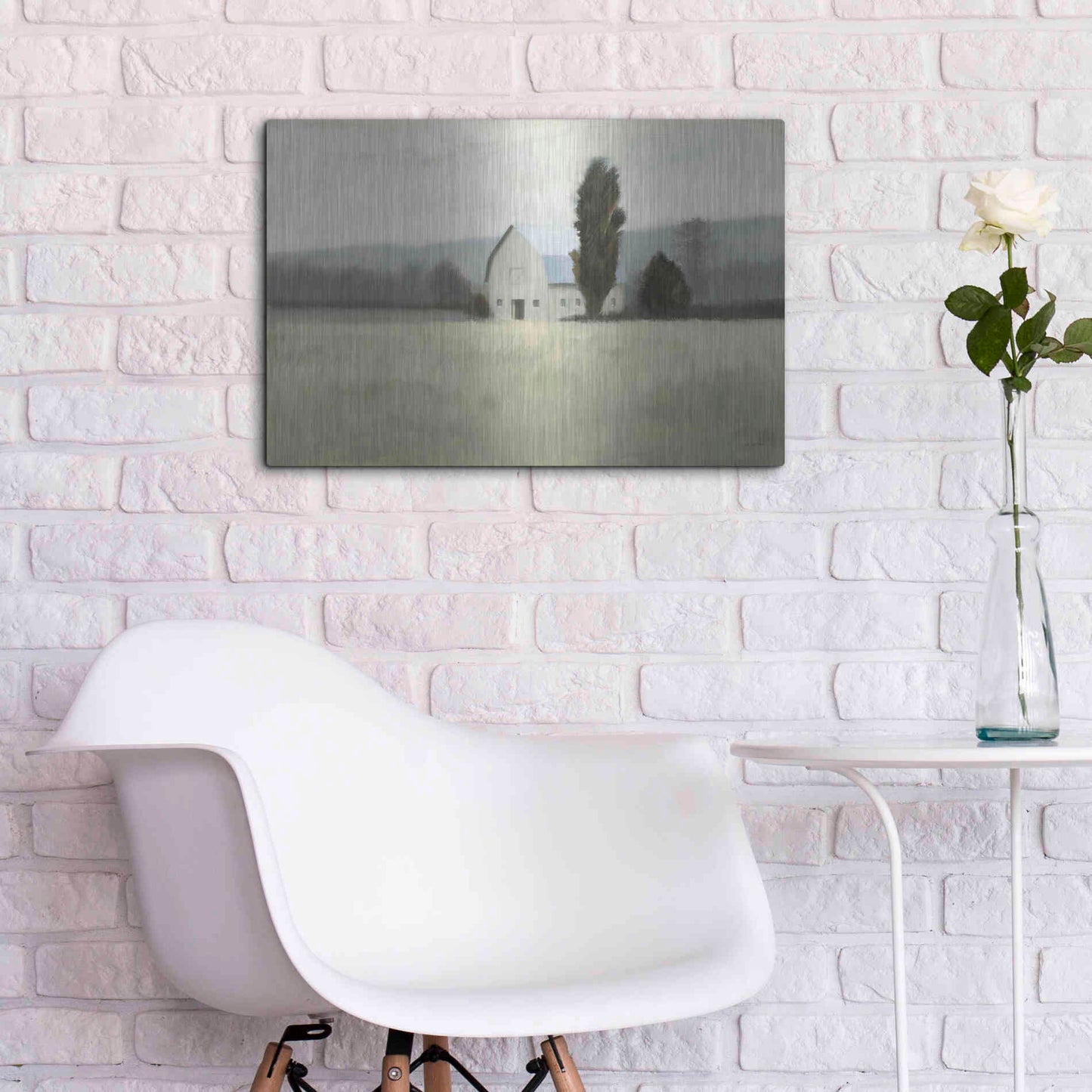 Luxe Metal Art 'Quiet Valley' by James Wiens, Metal Wall Art,24x16