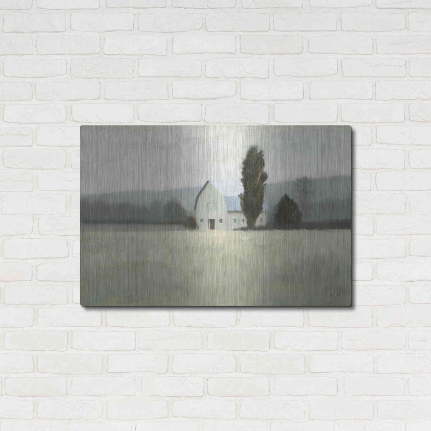 Luxe Metal Art 'Quiet Valley' by James Wiens, Metal Wall Art,36x24