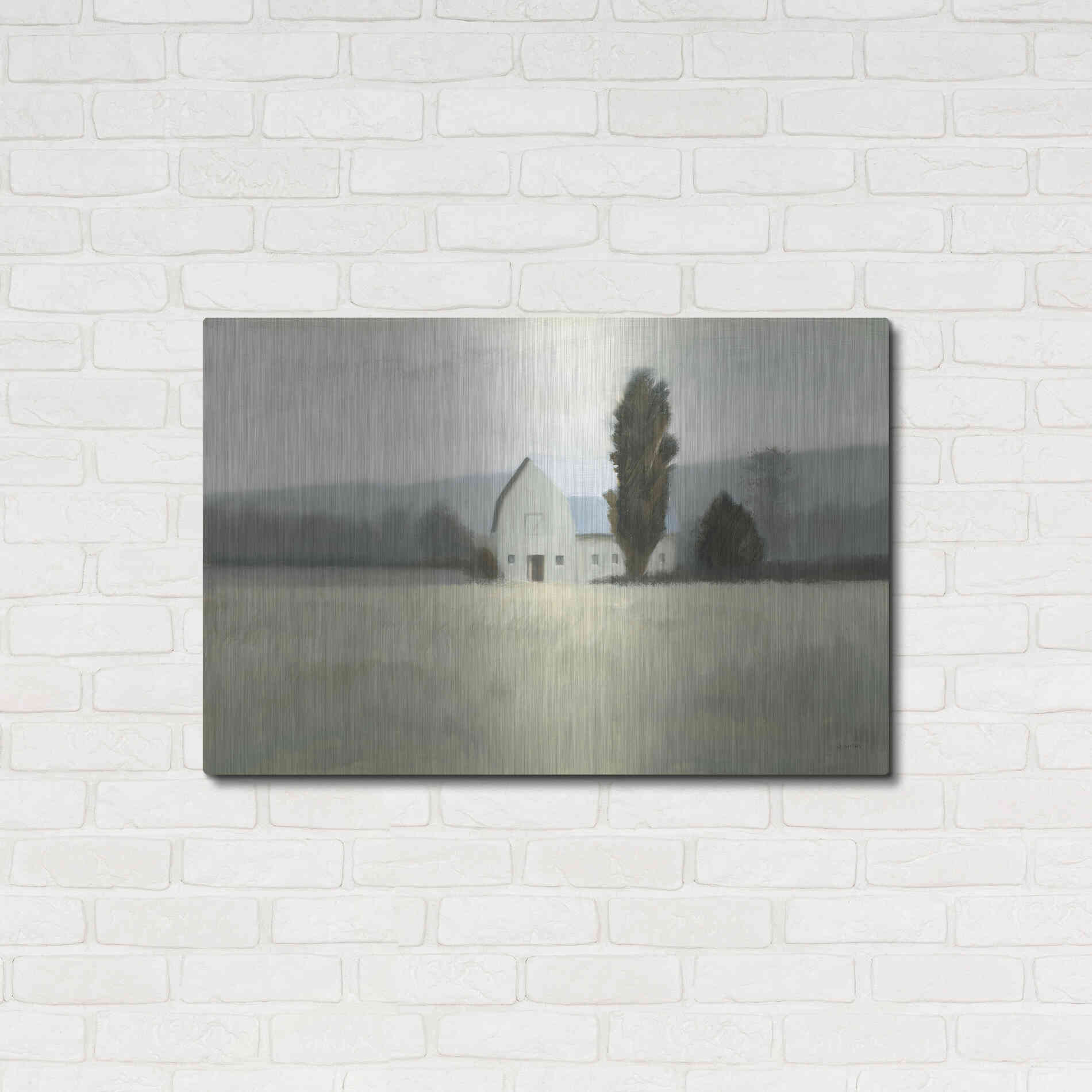 Luxe Metal Art 'Quiet Valley' by James Wiens, Metal Wall Art,36x24